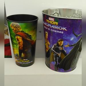 Marvel Popcorn Tub and Plastic Cup for Thor Ragnarok